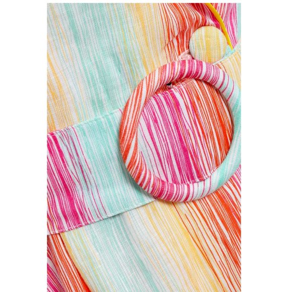 Gül Hürgel Rainbow Striped Midi Dress - Picture 2 of 6